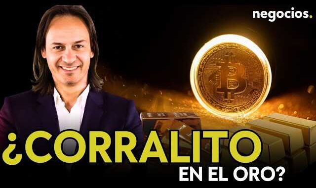 Gráfico comparativo: precio del oro en 4900 USD y alerta cuántica sobre 5 millones de Bitcoin en riesgo