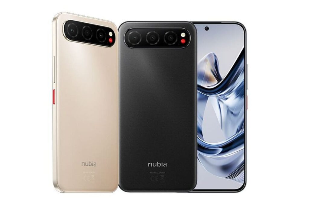 Smartphone negro ultra delgado de 5,9 mm con cámara trasera de 50 MP y diseño premium de aluminio