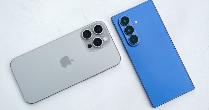 Gráfico comparativo de ventas 2025: iPhone 17 Pro Max vs Galaxy Z Fold7 mostrando el liderazgo de Apple