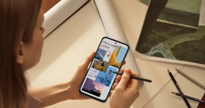 Smartphone y tableta TCL con pantalla Nxtpaper mostrando texto sin reflejos y lápiz óptico de 5 ms de latencia
