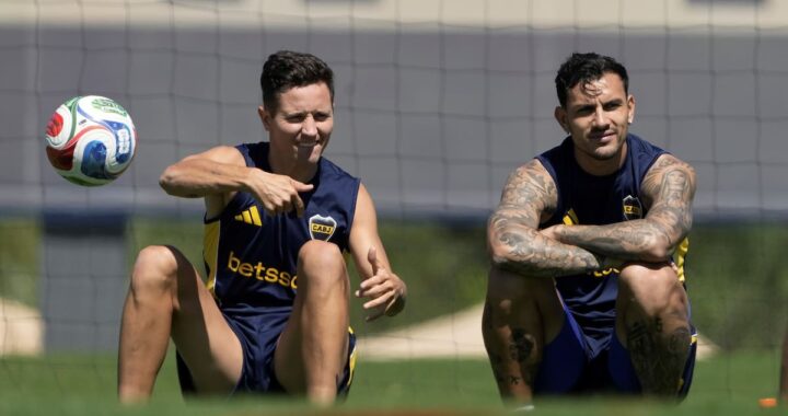 Leandro Paredes y Ander Herrera en entrenamiento con Boca, listos para romper la sequía de títulos en 2026