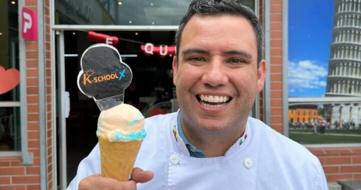 Sergio Nalvarte 'El Heladero' con su recién nacido Maximiliano y su esposa Kiki Perrone en emotiva foto familiar