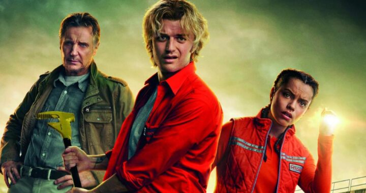 Joe Keery y Georgina Campbell enfrentando el hongo mutante en escena oscura de 'Alerta Extinción'