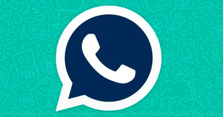 Captura de pantalla de WhatsApp Plus 18.80 mostrando temas personalizados y advertencia de riesgo de bloqueo de Meta