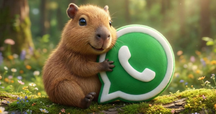 Icono de WhatsApp reemplazado por un capibara sonriente en fondo verde, estilo 2026