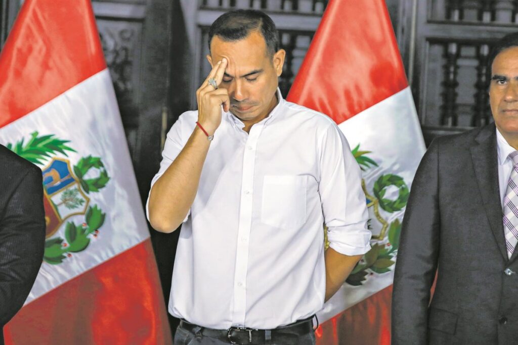 Sesión del Congreso peruano con 75 votos en pantalla tras destitución de Jerí por corrupción y vínculos con China