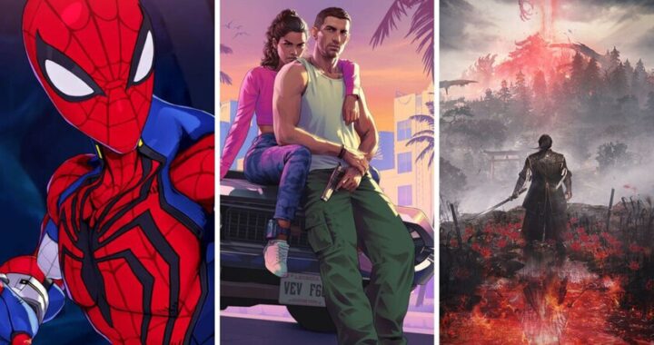 Oficina de Rockstar Games con pantallas mostrando el mapa de GTA 6 y empleados trabajando de noche, simbolizando el crunch en la industria