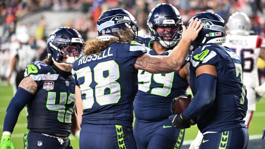 Celebración de los Seahawks tras ganar el Super Bowl LX 29-13 a los Patriots en el Levi's Stadium