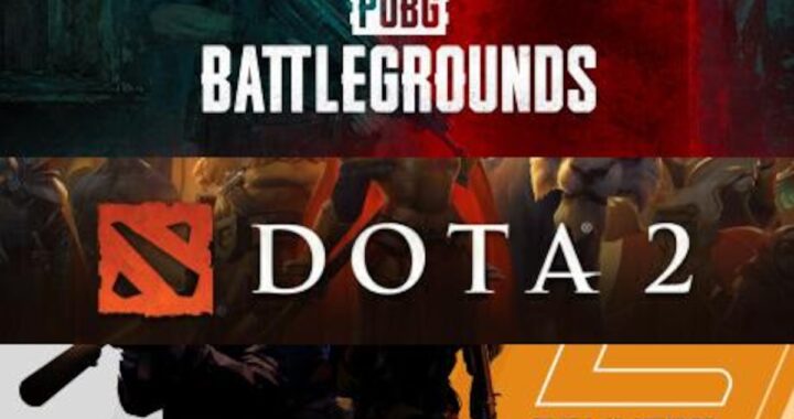 Gráfico comparativo de jugadores simultáneos en Steam: CS2 con 850K vs Dota 2 con 700K en abril 2024