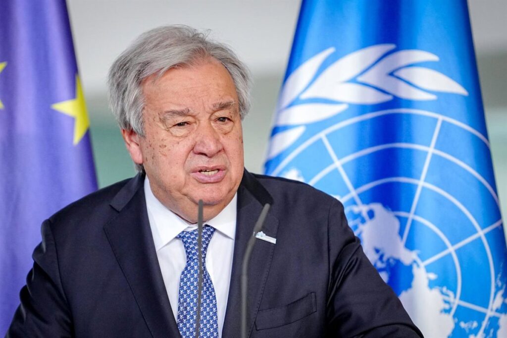 António Guterres en rueda de prensa urgente sobre el riesgo de guerra total en Irán y Líbano