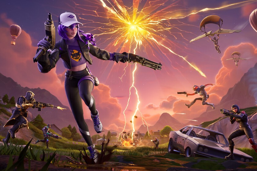 Mapa geopolítico con logos de Tencent, Riot Games, Epic Games y Unreal Engine sobre fondo de banderas de EE.UU. y China en conflicto