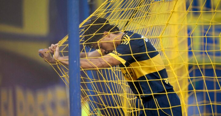 Exequiel Zeballos en entrenamiento de recuperación con la camiseta de Boca, listo para volver a las canchas