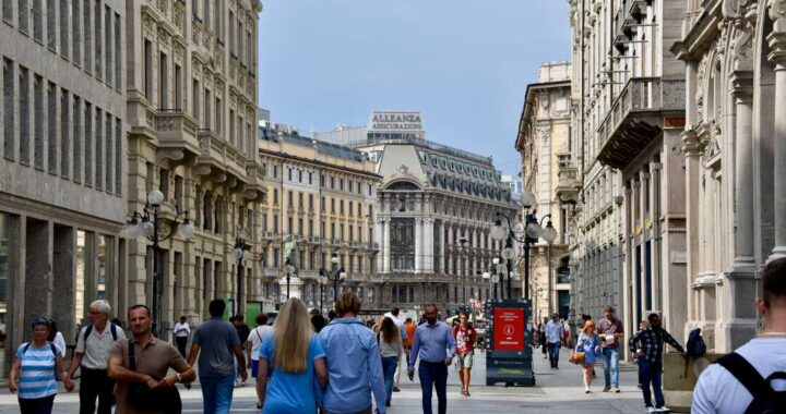 Gráfico del Istat mostrando el repunte de inflación en Italia al 1,7% en marzo con alimentos frescos al +4,4%