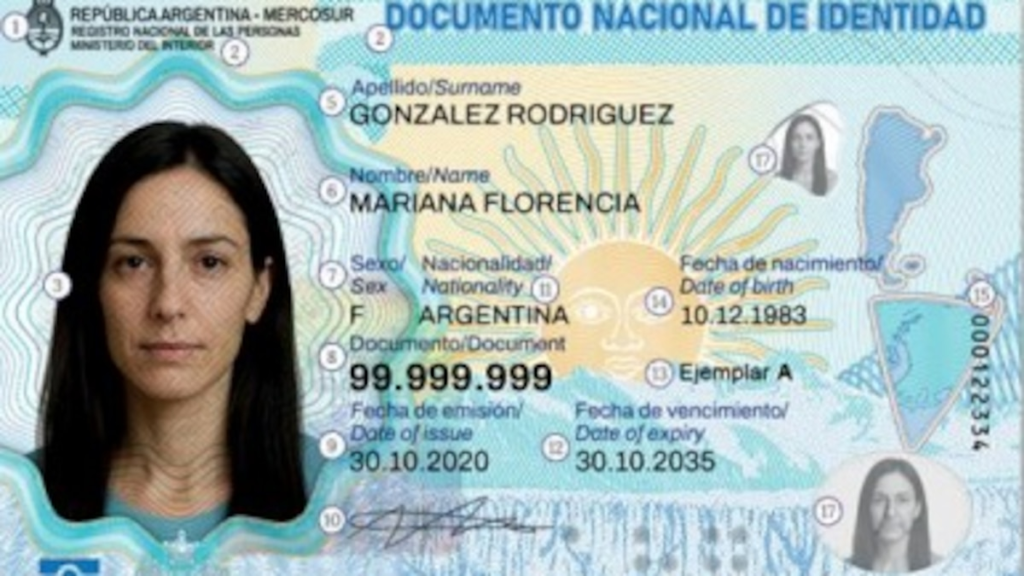 Captura de pantalla de canal de Telegram vendiendo DNI y datos financieros por US$3,5 con métodos de pago en cripto