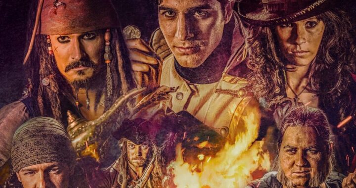 Réplica detallada de un barco pirata del siglo XVIII en el set húngaro del fan film 'Pirates of the Caribbean: Secrets of the Lamp'