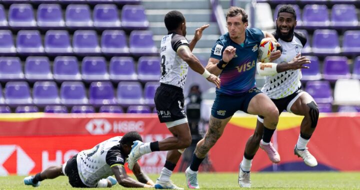 Marcos Moneta celebra su try 48 en Valladolid 2026, igualando récord histórico con Luciano González de fondo