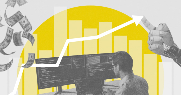 Gráfico de proyección de futuros sobre capacidad computacional de IA con datos de Goldman Sachs y BlackRock