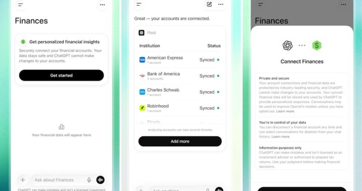 Interfaz de ChatGPT mostrando un análisis financiero con gráficos de ahorro mensual y alertas de gastos ocultos
