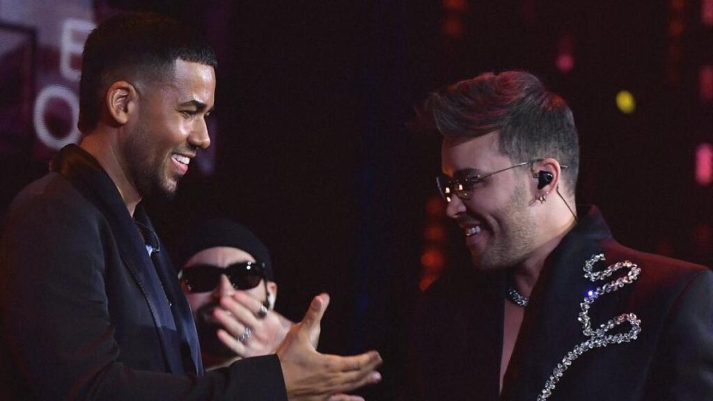 Romeo Santos y Prince Royce en el escenario del Atahualpa con 40000 fans vibrando con bachata