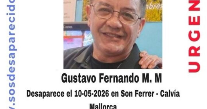Mapa de la Sierra de Na Burguesa con zonas de riesgo marcadas donde desapareció hombre de 51 años vestido de negro