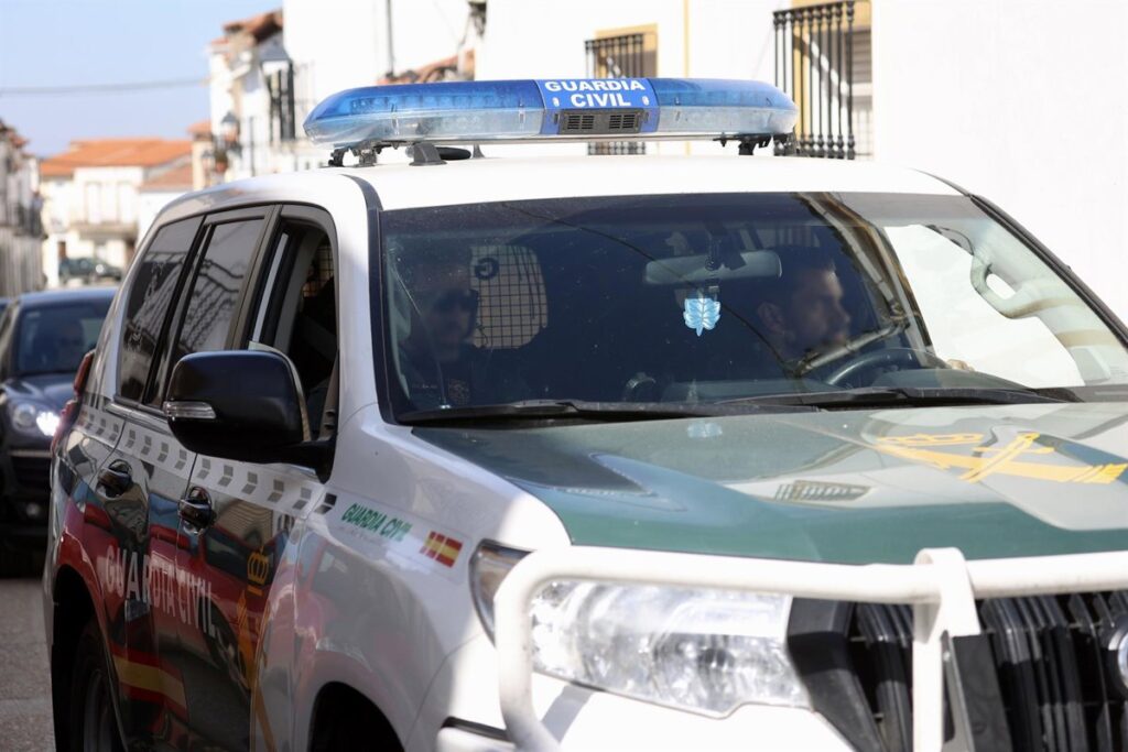 Agente de la Guardia Civil en el suelo tras ser atropellado por un coche robado en un control policial