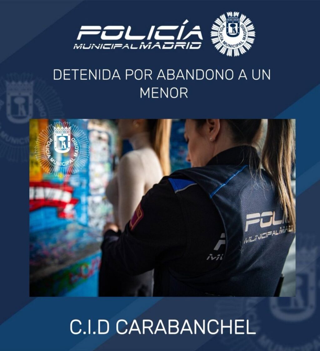 Carrito de bebé abandonado en calle de Carabanchel con latas de cerveza vacías y manta desordenada