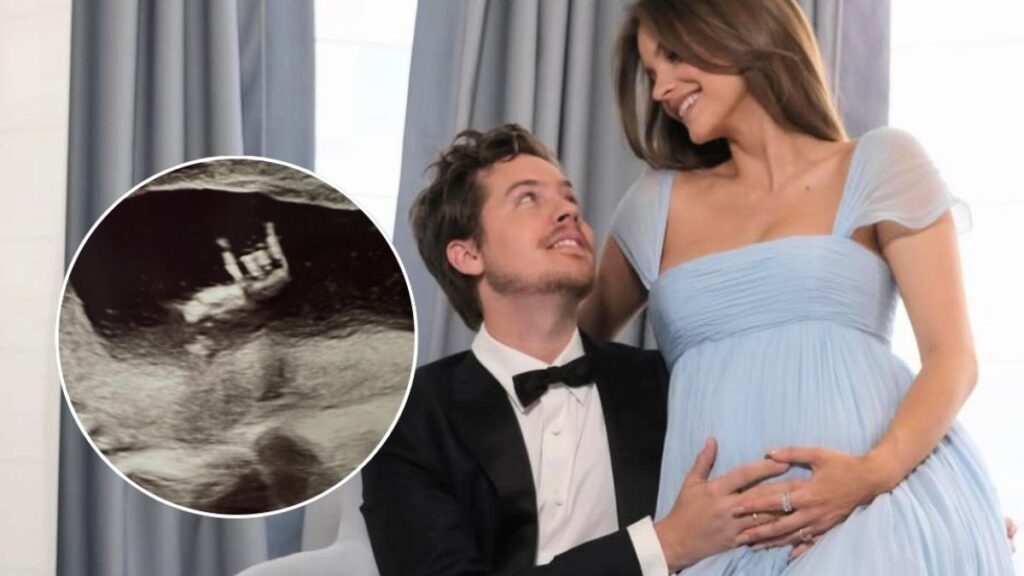 Barbara Palvin en Cannes 2026 con vestido azul Elie Saab resaltando su embarazo y gestos tiernos en la alfombra roja