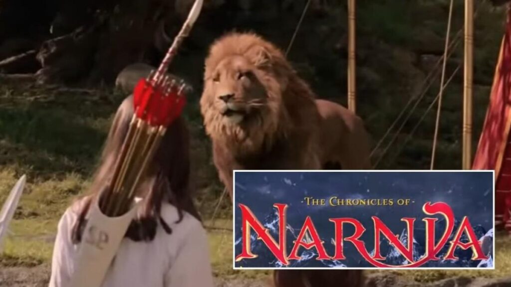Cartel oficial de 'Narnia: El Sobrino del Mago' con Meryl Streep como la Bruja Blanca y fondo de Londres victoriano