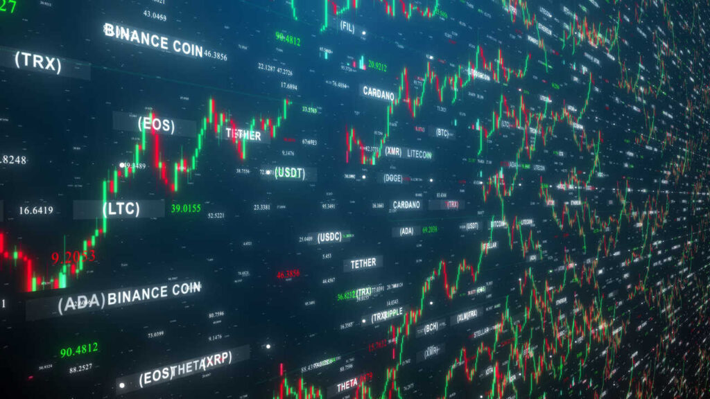 Gráfico de mercados alcistas con subidas del Nasdaq 3,29% y S&P 500 1,75% tras tregua Trump e Irán