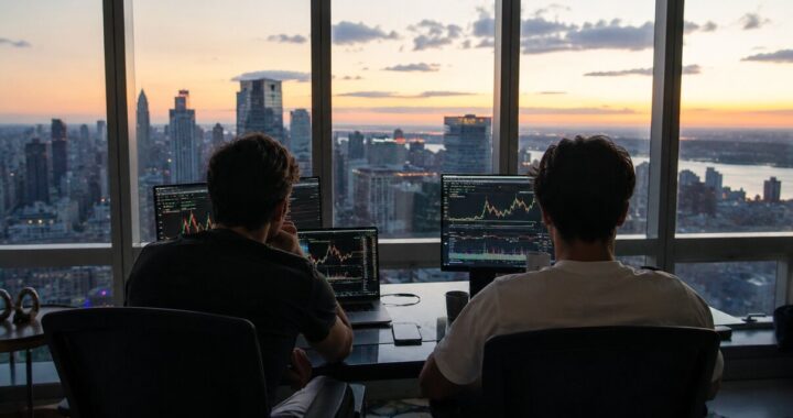 Gráfico del IBEX 35 superando los 19.000 puntos en la Bolsa española con alza moderada