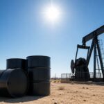 Gráfico del petróleo Brent en caída a 77 dólares por barril tras acuerdo EE.UU.-Irán