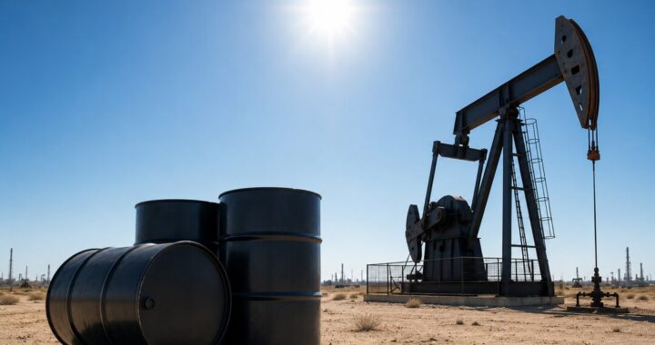 Gráfico del petróleo Brent en caída a 77 dólares por barril tras acuerdo EE.UU.-Irán