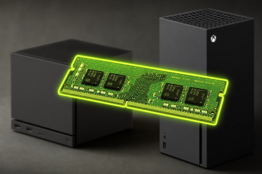 Gráfico de subida de precios en Apple Xbox y Valve por escasez de memorias RAM y almacenamiento
