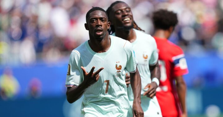 Ousmane Dembélé celebra su hat-trick con Francia tras recital técnico y tres golazos en 30 minutos