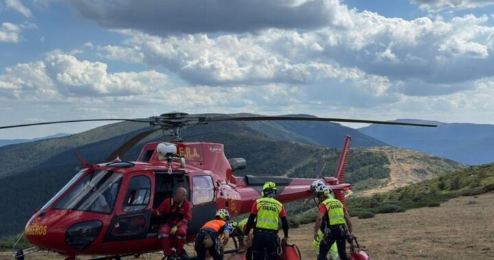 Herido potencialmente grave un hombre de 69 años tras sufrir un accidente de parapente en Villavieja del Lozoya