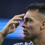Lautaro Martínez celebra su gol ante Jordania en el Mundial tras romper su sequía