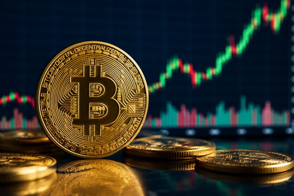 Gráfico de Bitcoin cotizando en 62.715 dólares con horquilla estrecha entre 62.379 y 63.395 dólares