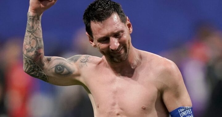 Lionel Messi celebra su gol del 2-2 en la remontada épica de Argentina 3-2 ante Egipto en el Mundial 2026