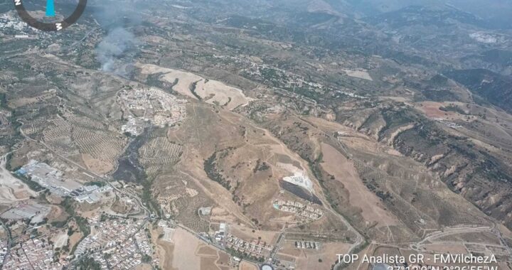 Estabilizado un incendio forestal en Jun (Granada)